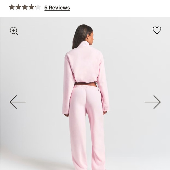 SKIMS Pants - SKIMS Pink Straight Leg Pants